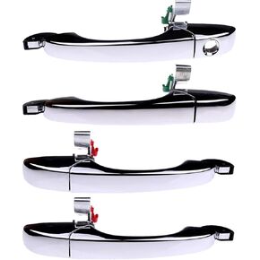 ECCPP Exterior Door Handles 2005-2010 for Chrysler for 300 Outer Replacement Front Rear Driver Left Passenger Right Door Handles 4 PCS Chrome 4589009AD,4589009AG,5065800AD,5065800AG,5065801AG