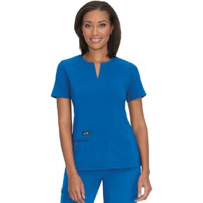 KOI Basics 1037 Gretchen Top Royal Blue 3XL