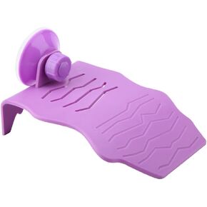 FTVOGUE Plastic Turtle Basking Platform Aquarium Decor Fish Tank Suction Cup Climbing Floating Island(S-Purple)