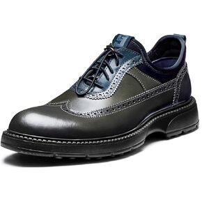 Men's Dress Shoes Casual Genuine Leather Wingtip Oxford Shoes Comfort Formal Business Wedding Derby Sneakers