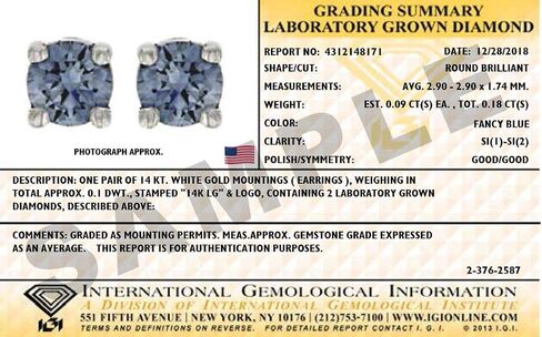 1/6 Carat - 1/2 Carat | 14K White Gold | IGI Certified Lab Grown Solitaire Diamond Stud Earrings | Oval Shape Prong Setting Friendly Diamonds Earrings in Saudi Arabia