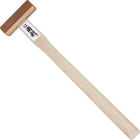 KAKURI Chisel Hammer GENNO 4 oz (115g) Japanese Woodworking Carpenter Hammer for Chisel, Plane, Nail, Heavy Duty Japanese Carbon Steel, Bronze Plated Octagonal Head, Wood Handle, Made in JAPAN in Kuwait