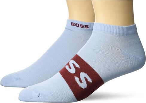 BOSS Men's 2 Pack Big Logo Ankle Socks in Saudi Arabia