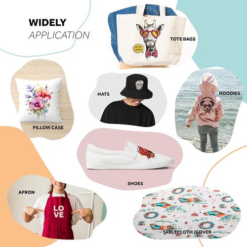 DTF Powder Adhesive White 500g/17.6oz, Hot Melt Adhesive, DTF Transfer Powder for Sublimation, Compatible with All DTF and DTG Printers, DTF Supply with DTF Film and Ink on Jeans T-Shirt in Kuwait