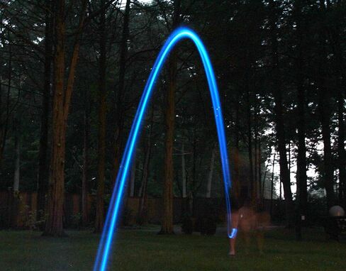 Glow Throw Light Up Cornhole Bags with LEDs - Regulation Size & Weight for Competition - Set 4 Dual Sided (Stick & Slick) Bean Bags, Backyard Fun for Family & Friends (Blue) in Saudi Arabia