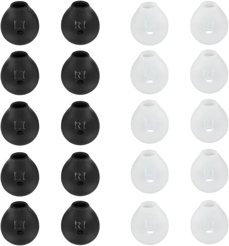 10 Pairs Silicone Earbud Cover Tips Replacement Ear Gels Buds Compatible with Samsung Galaxy Note 5/note 7/s7/s6/s6 Edge/level U Bluetooth Wireless Earbuds Headphone Rubber Tips(White) in Kuwait