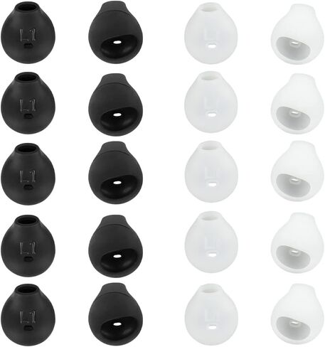 10 Pairs Silicone Earbud Cover Tips Replacement Ear Gels Buds Compatible with Samsung Galaxy Note 5/note 7/s7/s6/s6 Edge/level U Bluetooth Wireless Earbuds Headphone Rubber Tips(White) in Kuwait