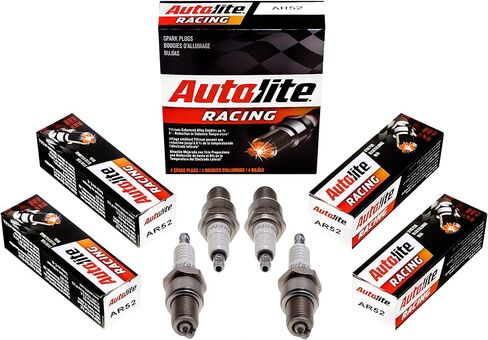 Autolite AR52-4PK قابس الإشعال عالي الأداء للسباقات غير المقاوم، عبوة من 4 قطع in Saudi Arabia