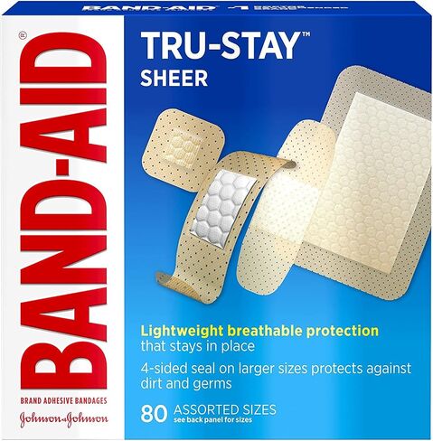 شرائط BAND-AID الشفافة متنوعة 80 قطعة (عبوة من قطعتين) in Saudi Arabia