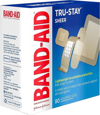 شرائط BAND-AID الشفافة متنوعة 80 قطعة (عبوة من قطعتين) in Saudi Arabia
