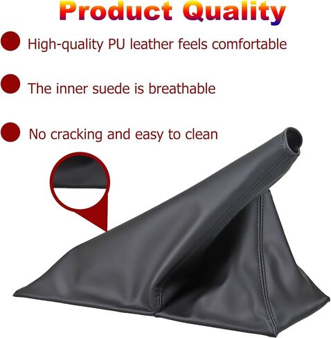 GWNOWZZET 5spd Shift Boot جلد صناعي مناسب لتويوتا تاكوما 4x4 1996 1997 1999 2000 2001 2002 2003 2004 مقبض ناقل الحركة غطاء غبار أسود in Kuwait