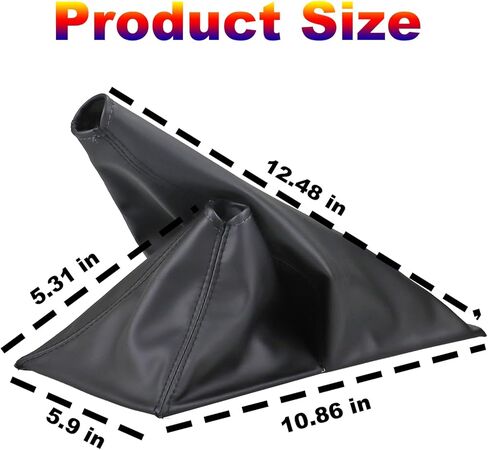 GWNOWZZET 5spd Shift Boot جلد صناعي مناسب لتويوتا تاكوما 4x4 1996 1997 1999 2000 2001 2002 2003 2004 مقبض ناقل الحركة غطاء غبار أسود in Kuwait