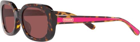 Coach Women's Hc8358f Low Bridge Fit Oval Sunglasses in Saudi Arabia