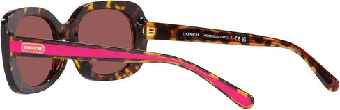 Coach Women's Hc8358f Low Bridge Fit Oval Sunglasses in Saudi Arabia
