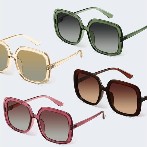 miyya Oversized Polarized Sunglasses Women, Trendy Retro Sun Glasses for Women 2024, Oversized Shades in Saudi Arabia