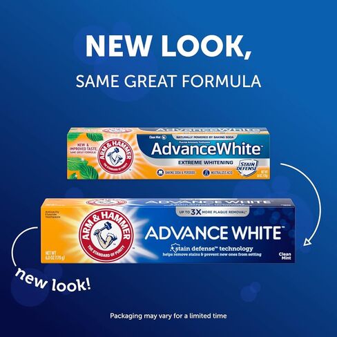 Arm & Hammer Advance White Extreme Whitening Toothpaste - 6 Oz (170 g) Pack of 4 in Saudi Arabia