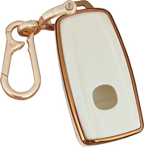 TPU for Acura Key Fob Cover with Keychain Keyless Entry Remote Control Key Fit for Acura ILX MDX RDX RLX TLX Smart Key Shell (White, 5-Buttons) in Kuwait