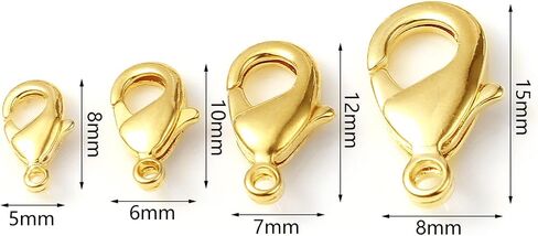 DoreenBeads 20Pcs Gold Filled Open Jump Rings-3mm Jump Rings for Necklace Bracelet Earrings Keychain Making DIY Craft Jewelry Findings in Saudi Arabia