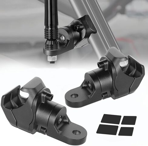 Whip Light Mounts, SWATOW INDUSTRIES 2PCS Whip Lights Mounting Brackets LED Whip Light Mount Antenna Lighted Whip UTV Pro-Fit Brackets for Polaris Ranger General Can am Defender Commander Maverick in Saudi Arabia
