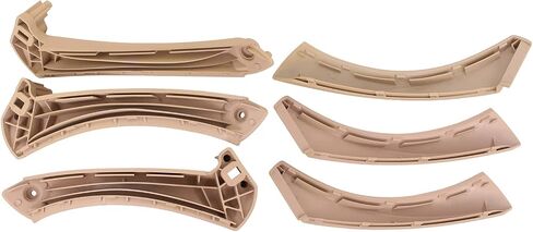 NewYall مقبض لوحة الباب الداخلي الأسود سحب مع غطاء الكسوة الخارجي لسيارات BMW E90 E91 E92 E93 3 Series 320 323 325 328 330 335 الجانب الخلفي الأيسر والأمامي الخلفي الأيمن in Saudi Arabia