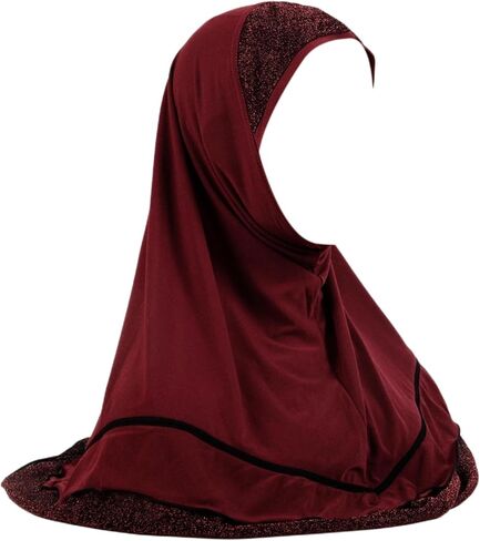 وشاح حجاب نسائي لامع فوري من JUMISEE، سهل الارتداء، غطاء رأس من القطن الناعم، شال عمامة إسلامي إسلامي in Kuwait