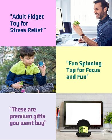 Fidgets Cube Spinner for Kid Adult,Infinity Cube Gear Transformable Spinning Top Metallic Toys for Anti-Anxiety Stress Relief Autism ADHD, Deformable 2-in-1 Fidget Block Focus Toy Gift Prize Silver in Saudi Arabia