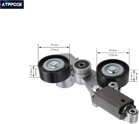 12663047 Belt Tensioner Assembly With Pulley For Buick Lacrosse 12-16/Regal 12-16 Chevy Impala 2014/Malibu 08-14 Saturn Aura 07-09/Vue 07-09 OE#12650244 12655192 in Saudi Arabia
