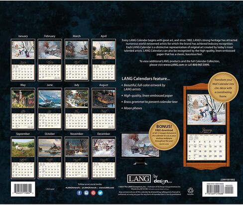Lang Horses in The Mist 2022 Wall Calendar (22991001917) in Saudi Arabia