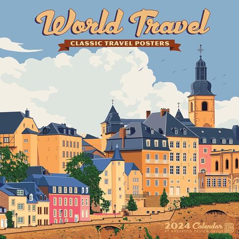Willow Creek Press World Travel (ADG) Monthly 2024 Wall Calendar (12" x 12") in Saudi Arabia