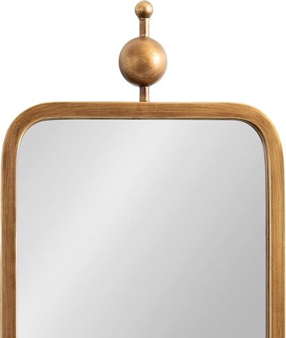 Kate and Laurel Kasota Slim Panel Wall Mirror, 9 x 36, Antique Gold, Glam Tall Mirror Wall Decor for Use as Skinny Entryway Mirror or Decorative Bedroom Mirror in Saudi Arabia