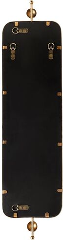 Kate and Laurel Kasota Slim Panel Wall Mirror, 9 x 36, Antique Gold, Glam Tall Mirror Wall Decor for Use as Skinny Entryway Mirror or Decorative Bedroom Mirror in Saudi Arabia