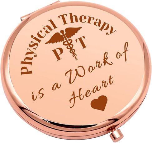 Physical Therapist Gifts PT Thank You Gifts Compact Makeup Mirror for PT Doctor Physical Therapy Appreciation Gift Physical Therapy Student Gifts Folding Makeup Mirror Birthday Retirement Gifts in Kuwait