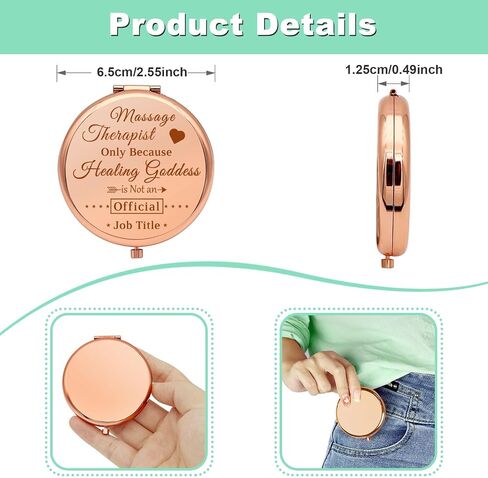 Physical Therapist Gifts PT Thank You Gifts Compact Makeup Mirror for PT Doctor Physical Therapy Appreciation Gift Physical Therapy Student Gifts Folding Makeup Mirror Birthday Retirement Gifts in Kuwait