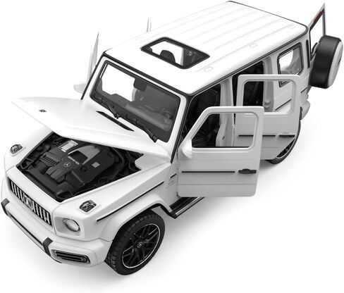 لعبة سيارة معدنية قابلة للسحب من RASTAR 64100 1/32 - طراز سيارة مرسيدس بنز AMG G63 مرخصة رسميًا للعب والعرض - هدية مثالية للأطفال - أبيض in Kuwait