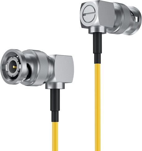 كابل Accsoon SDI، كابل HD SDI مقاس 80 سم مرن BNC بزاوية يمين لنقل الفيديو Andio لـ CineView SE/Quad/SeeMo Pro، بدون زمن انتقال، خالي من إعادة التدوير، سهل الاستخدام (أصفر) in Kuwait