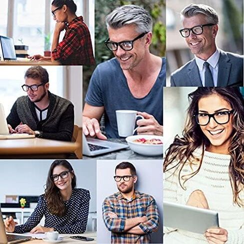 grinderPUNCH 4 Pairs Deluxe Reading Glasses Spring Hinge Stylish Readers with Rx Magnification in Saudi Arabia