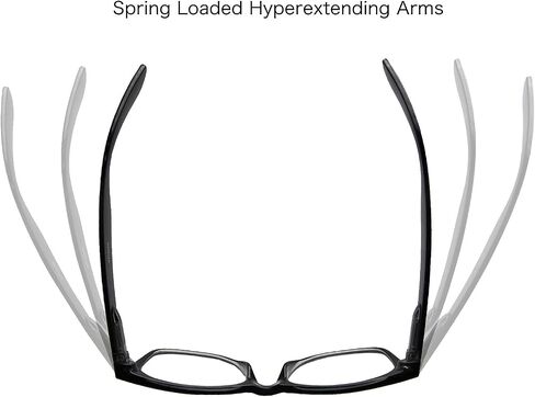 grinderPUNCH 4 Pairs Deluxe Reading Glasses Spring Hinge Stylish Readers with Rx Magnification in Saudi Arabia