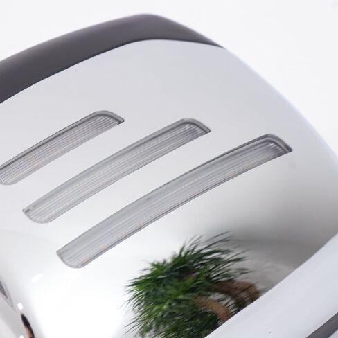 Chrome Hood Mirror Assembly with LED light Three Lines fit for Truck Kenworth T680 Driver and Passenger side One Pair no heater 2013-2019 in Kuwait