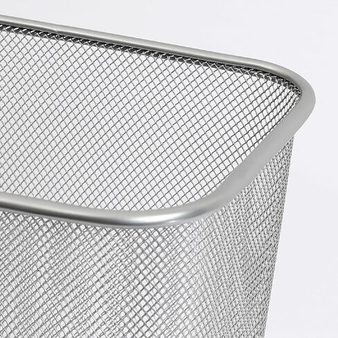 Ybmhome Steel Mesh Rectangular Open Top Waste Basket Bin Trash Can for Office Home 8x12x12 Inches 1042s-6 (6, Silver) in Saudi Arabia