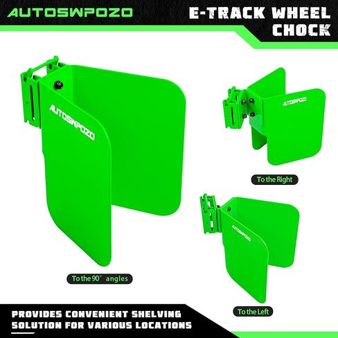 Motorcycle E-Track Wheel Chock, Mount Motorcycle, Bike and Dirt Bike in Enclosed Trailers, Trucks, and Warehouse with E-Track, Fit Tires up to 6" Wide, E Track Accessories, 1 Pack (Black) in Saudi Arabia