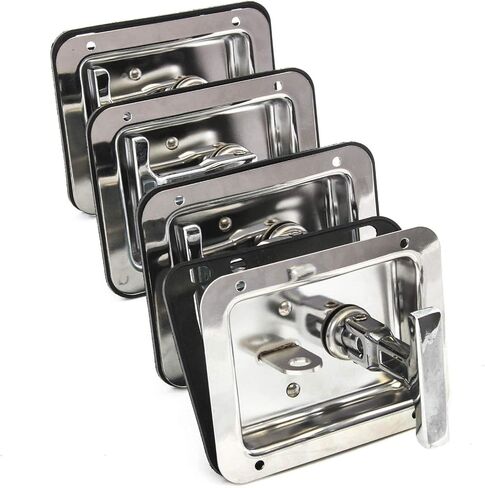 Red Hound Auto 4 Trailer Door Latch T-Handle Large Lock Stainless Keys Camper RV Truck Toolbox in Saudi Arabia