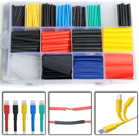 مجموعات الحلقات السلكية، أطراف تجعيد، أكمام موصل، كابل كهربائي، دبوس، أداة تجعيد، مجموعة أكمام نحاسية مطلية بالفضة، معزولة AWG (2/0 1/0 2 4 10 12 14 16) مجموعة أنابيب الانكماش الحراري in Saudi Arabia