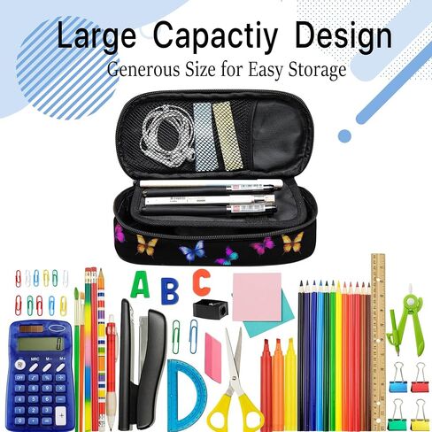 Soccer Pencil Case, Cool Pencil Box for Boys Girls Kids, Large Capacity Pencil Pen Bag with Zipper, Multifunction Pencil Pouch for School Student Teen in Saudi Arabia