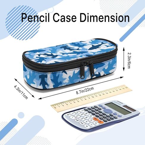 Soccer Pencil Case, Cool Pencil Box for Boys Girls Kids, Large Capacity Pencil Pen Bag with Zipper, Multifunction Pencil Pouch for School Student Teen in Saudi Arabia