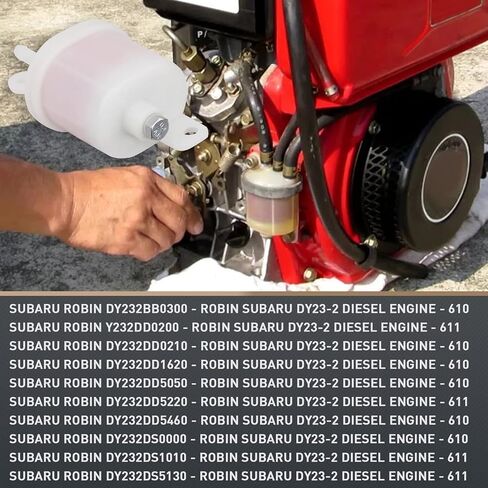 Cyleto 50539200 فلتر الوقود لـ Hatz 1B20 1B30 1B40 1B50 بولاريس ديزل 445 4x4 روبن سوبارو DY23-2 DY27-2 محرك الديزل 3086088 2436210110 سوبارو روبن 243-62101-20 WIS-CON EY2436210120 in Kuwait