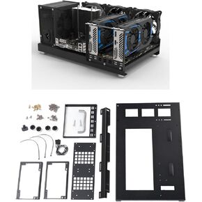 Computer ATX Open Motherboard Rack, DIY Computer Motherboard Case Rack,ATX MATX PC Motherboard Case Frame, Gaming PC Case Open Frame with Handle, Supports Water Coolers