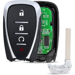 Proximity Remote Key Fob Replacement Fits for Chevy Chevrolet Cruze Volt Blazer Trailblazer Traverse 2016-2022 HYQ4EA 13529638 13585728 433MHz 4 Buttons