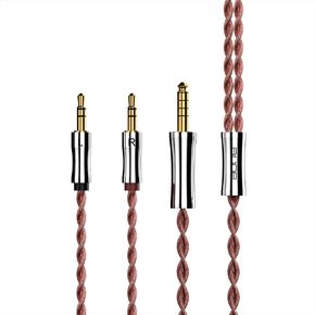 Aune AR3 4.4mm Balanced Headphone Cable, TRS, 6N OCC, Litz Type2, 56-core
