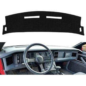 Dash Cover Mat Custom Fit for Pontiac Firebird 1993 1994 1995 1996, Dashboard Cover Pad Carpet Protector (93-96 Black) F76