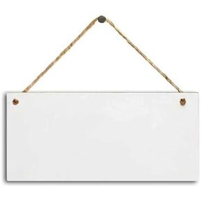 4 Pcs Unfinished Wood Sign Blank Hanging Wooden Plaque DIY Craft Project Wood for Pyrography, Painting, Writing, and Home DIY Crafts 3.93x7.87 inch